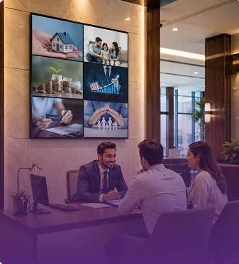 digital signage for banks UK