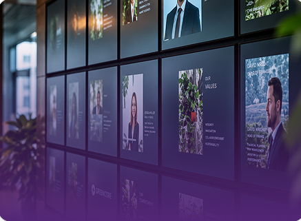 digital display screens for business