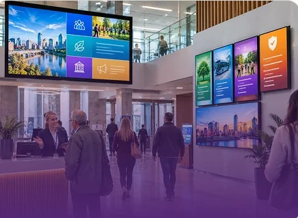 digital signage for local government UK