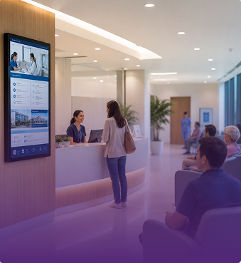 healthcare digital signage UK