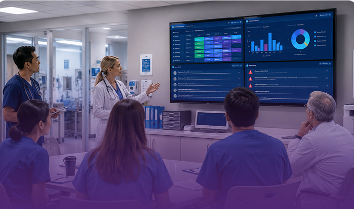 patient information display systems UK