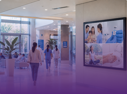 NHS digital signage solutions
