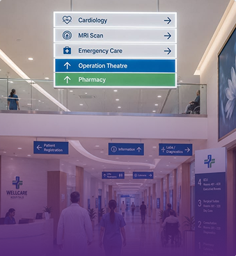 digital signage for hospitals UK