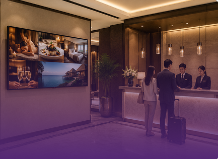 hotel event display boards UK
