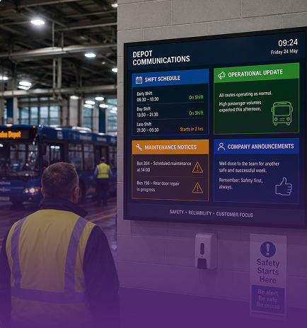 real time digital dashboard display
