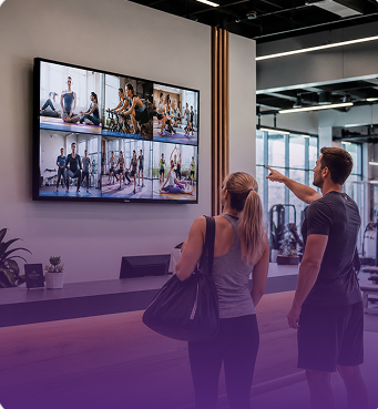 gym digital signage UK