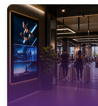 digital signage for gyms UK