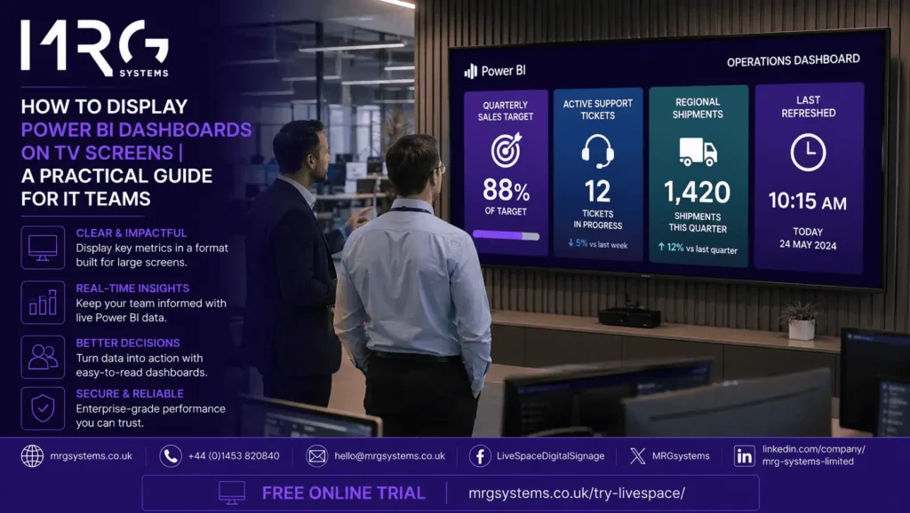 How to Display Power BI Dashboards on TV Screens